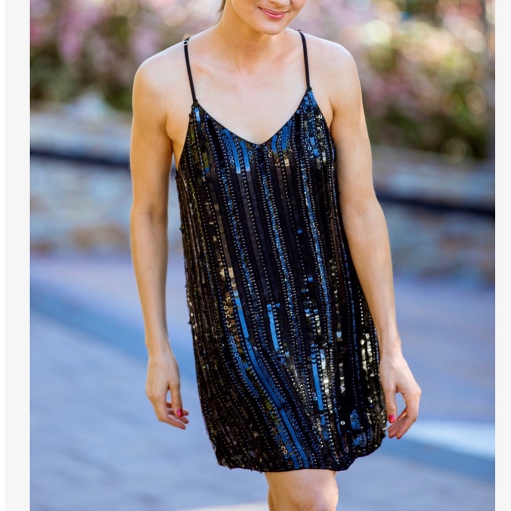 MLV Blake Sequin Slip Dress | S
